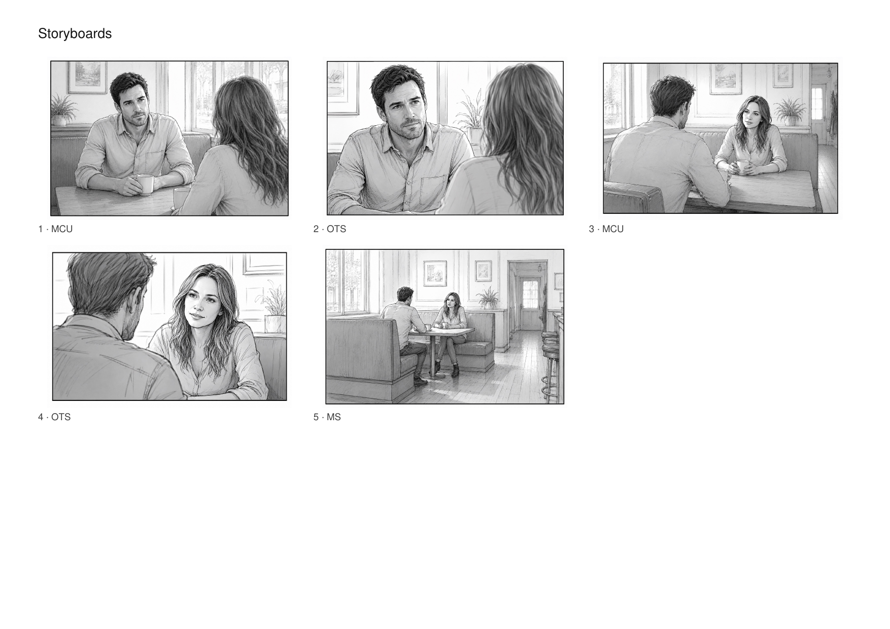 Export page 3: storyboards for every shot